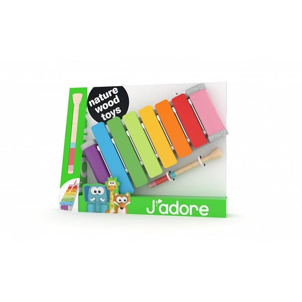 xilofon prej druri per femije me ngjyra rainbow