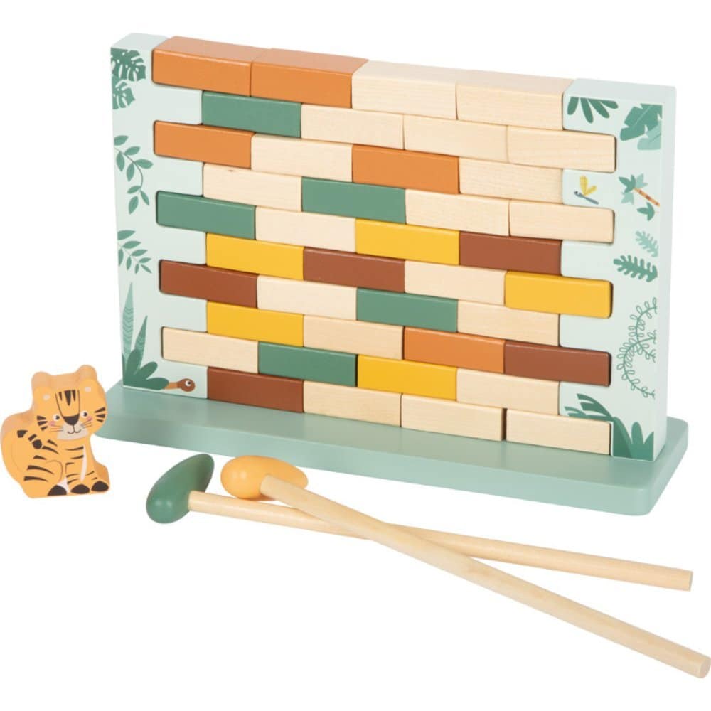 Lojë balancimi për fëmijë me çekiçë prej druri