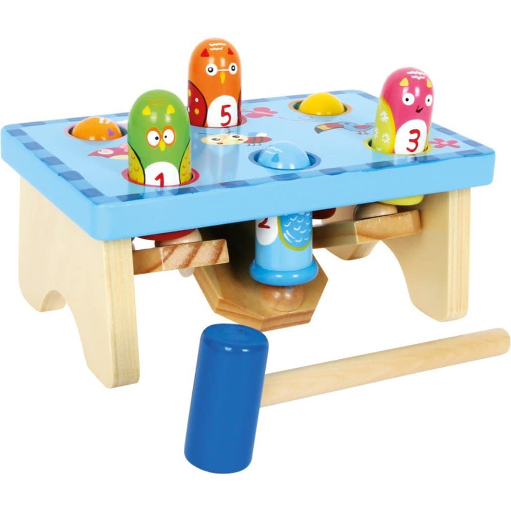 Lojë me çekiç për fëmijë me zogj që kërcejnë