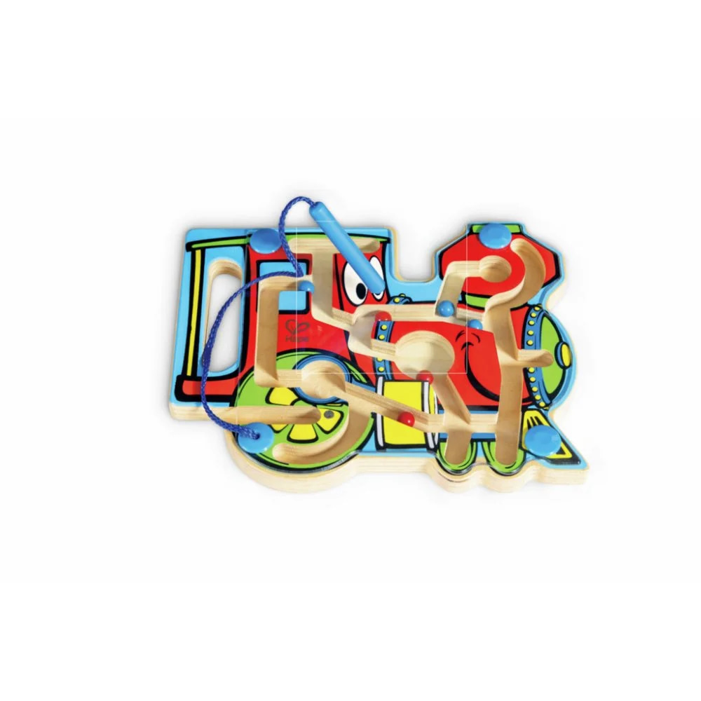 Labirint magnetik tren për fëmijë Hape me rruaza