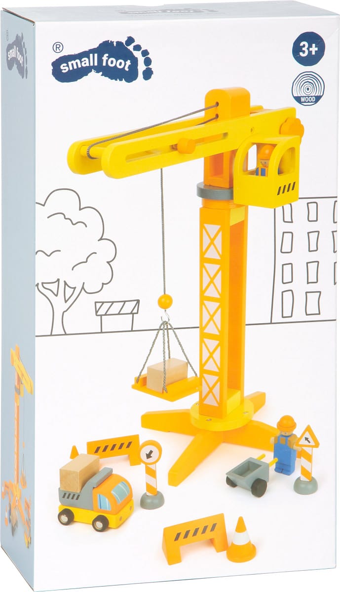 Vinç ndërtimi prej druri me aksesorë ndërtimi - Figura 2